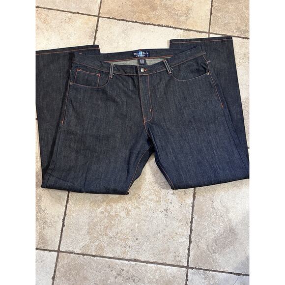 Black & Blue Denim jeans Men’s Straight 40x32 Relaxed - Picture 3 of 4